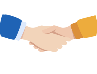 Stap 3 bod accepteren icoon handshake